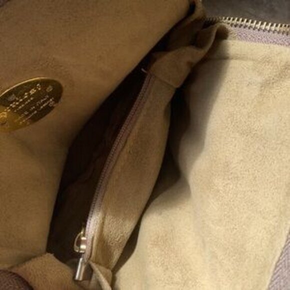 Pratesi Firenze Italian LEATHER crossbody 7" bag TAN Croc Emboss - Picture 9 of 14